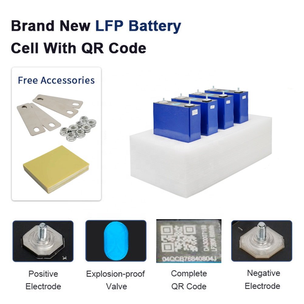 SZXUBA Cn Prismatic Lifepo4 Battery Cell Ev 3.2V 280Ah Lifepo4 Battery 3.2V 280Ah 6000+ Cycles