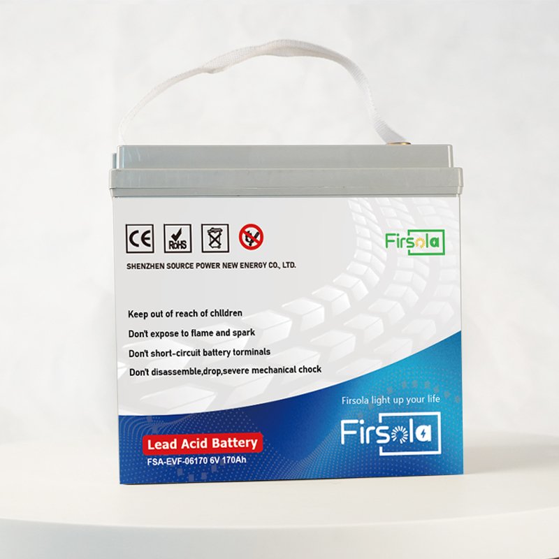 FIRSOLA 8V 170Ah Lead-Acid Battery for Golf Carts Automotive Electric Vehicles Bicycles Scooters UPS Energy Storage