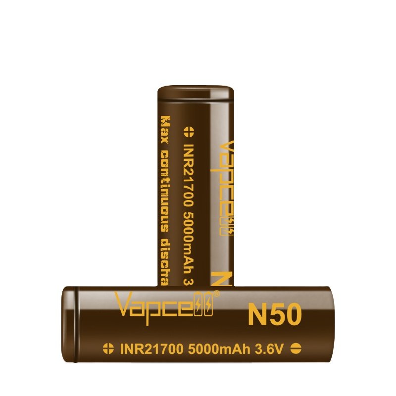 Wholesales price Vapecell N50 21700 5000mah 15A lithium ion batteries for Home Appliances