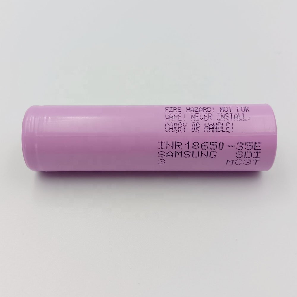 Samsung 100% Original INR18650 35E 3.6V 3500mAh Rechargeable Lithium Ion Battery 10A Discharge From SAMSUNG 18650 35E