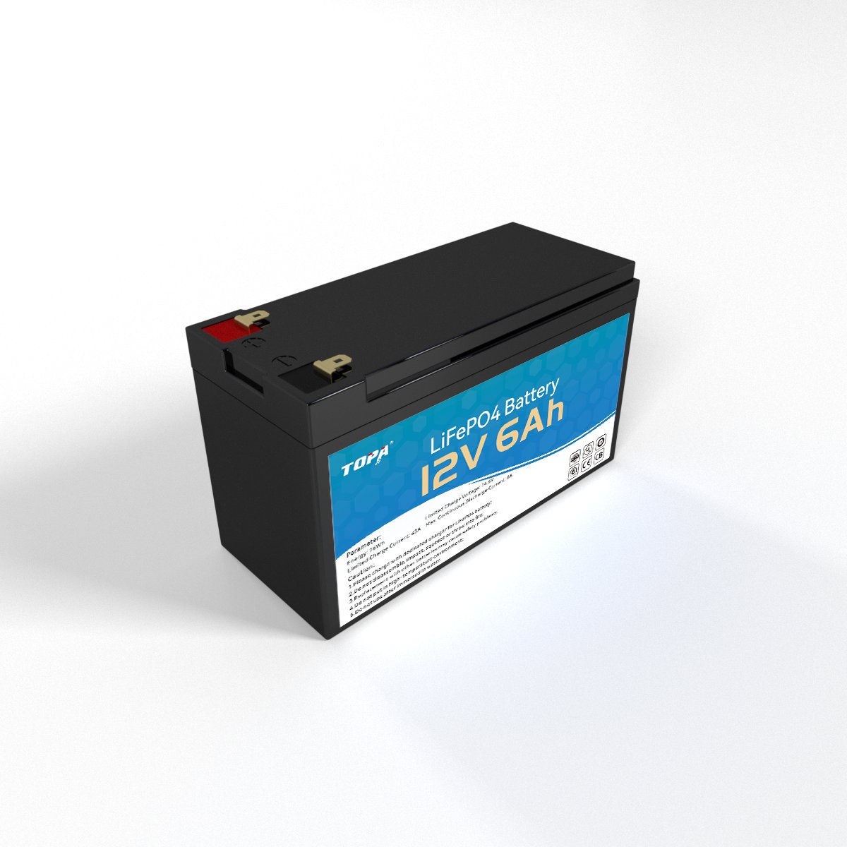 Life PO4 Grade A 12V 12.8V 6ah Deep Cycle Long Life Solar Battery Lithium Iron Phosphate Lifepo4 Battery
