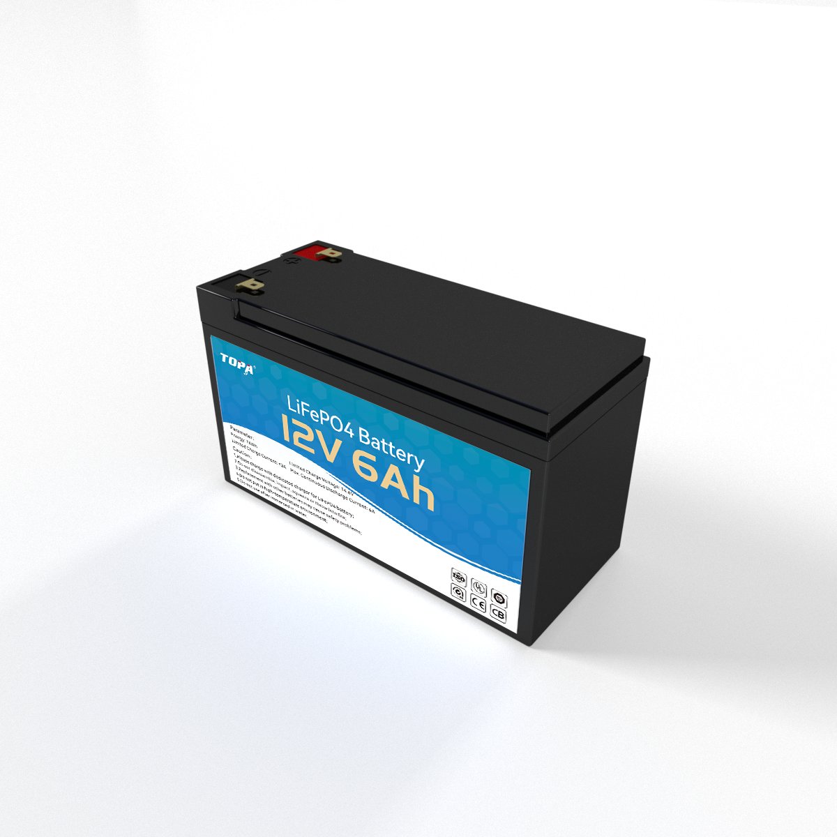 Life PO4 Grade A 12V 12.8V 6ah Deep Cycle Long Life Solar Battery Lithium Iron Phosphate Lifepo4 Battery