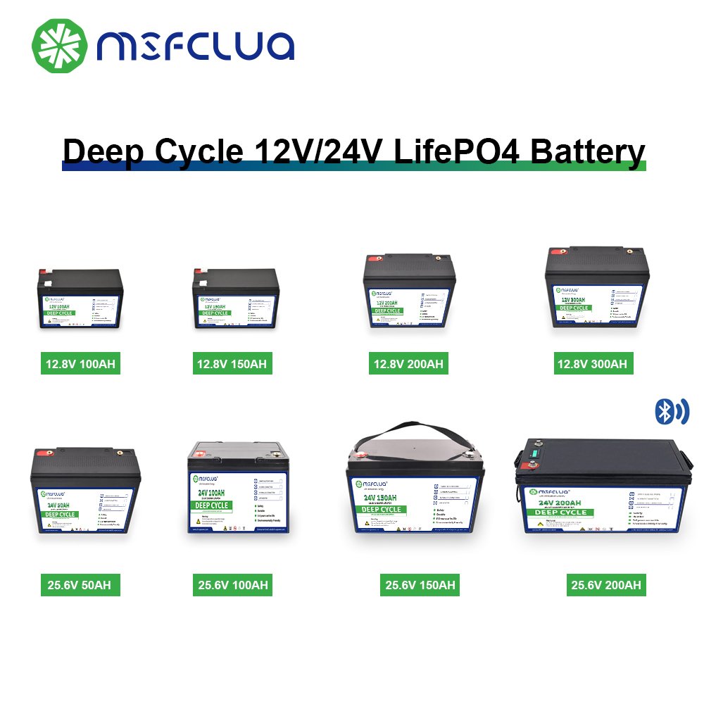 MSFCLUA 12v 24 Volt Lithium Ion Battery 48v 100ah Lithium Battery 50ah 100ah 120ah 200ah Lifepo4 Battery