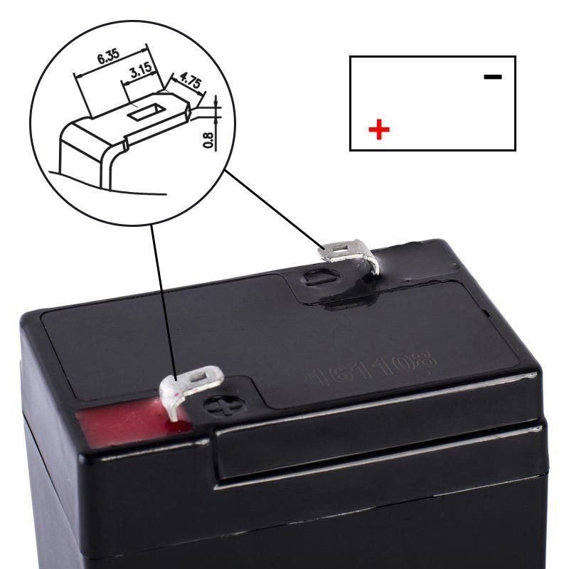Free Maintenance 6v 5ah 5.5ah 20hr rechargeable sealed lead acid battery with factory price