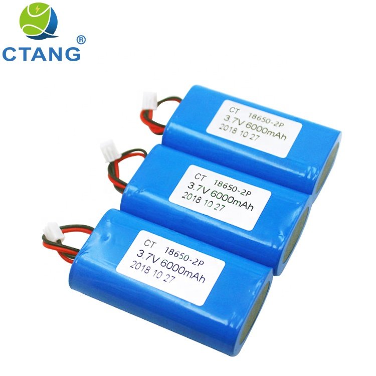 Little Self-Discharge 18650 Rechargeable Li-ion Battery Pack 3.7V 6000mAh Lithium Ion Battery