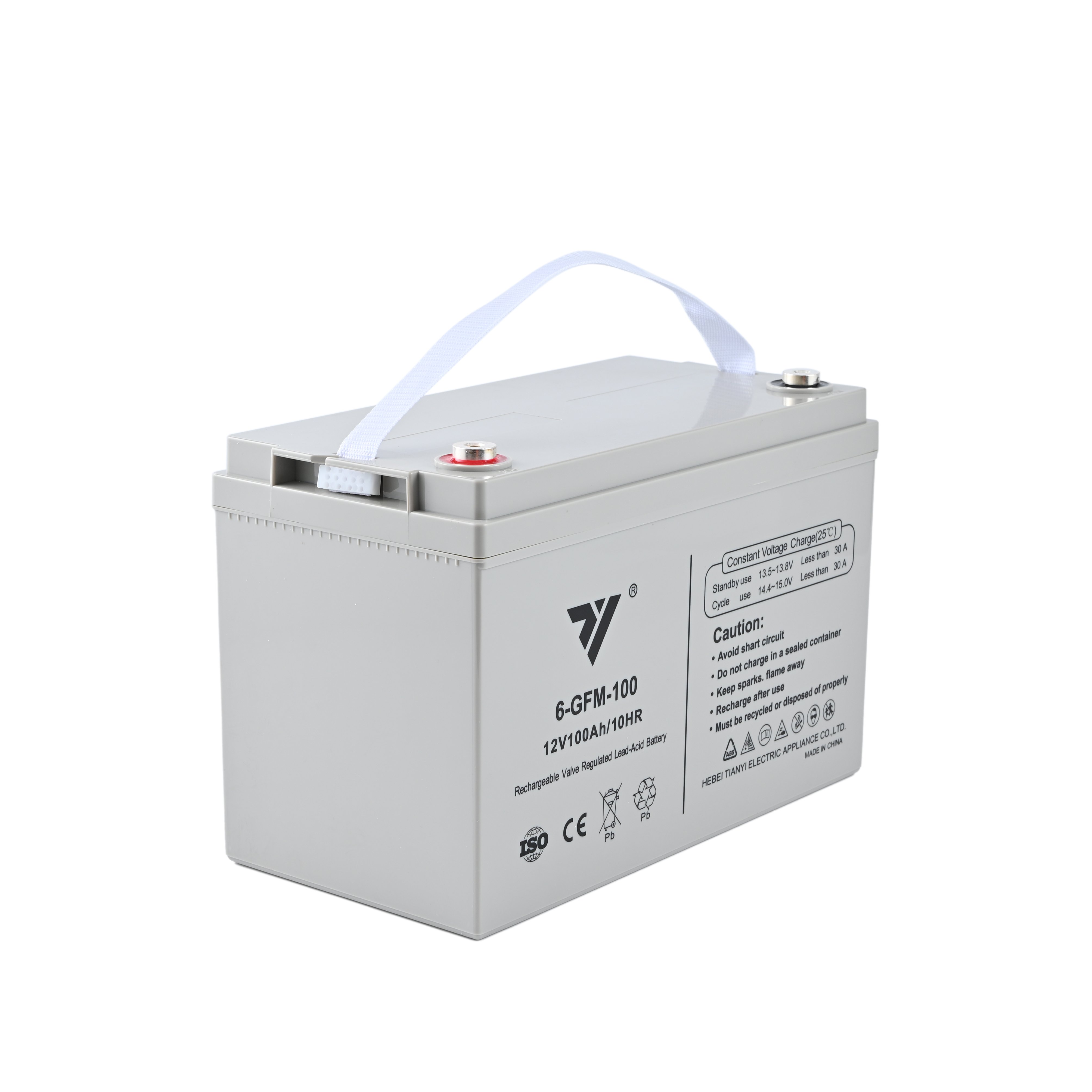 TIANYI Lead-Acid Battery 12V 100AH 10HR Rechargeable Battery For UPS EPS Emergency System Fire Fighting