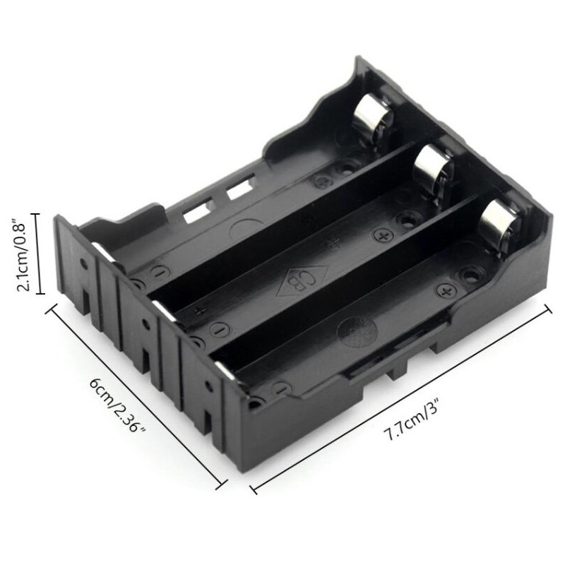 Custom 1 2 3 4 slots battery holder waterproof 18650 battery holder with Pc Pins