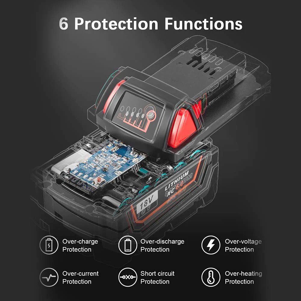 Replacement 18 Volt 9Ah 12Ah Lithium Ion Battery Pack For Authentic Bateria Milwaukee m18