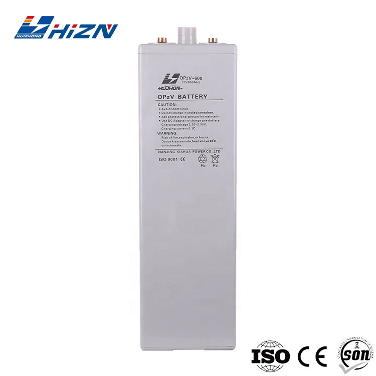 HIZN Long Cycle Life Lead Acid Batteries Opzv 2v 600ah Batteries For UPS Backup Use