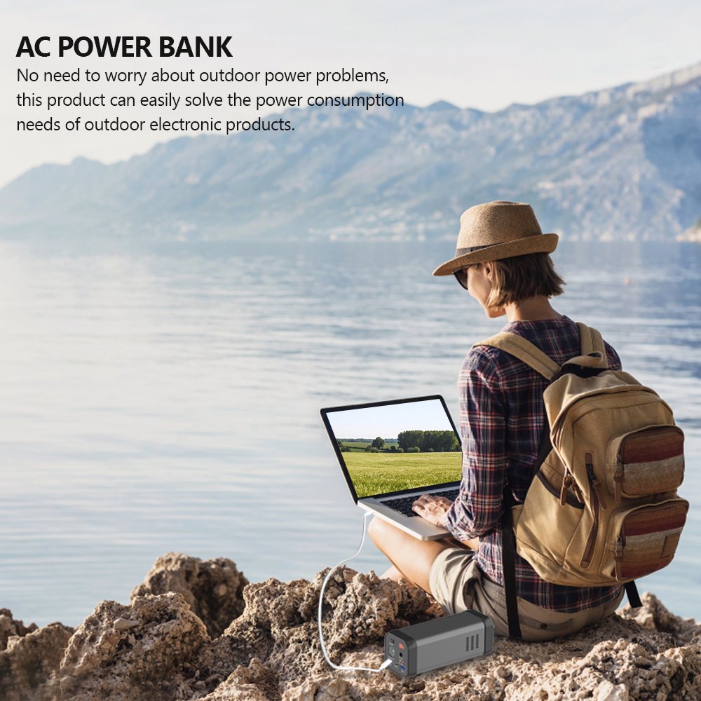 Shenzhen Power Bank 20000mAH 110V 220V AC Power Output 12V DC 5V USB and Flashlight for Home Backup/ Outdoor Camping Use