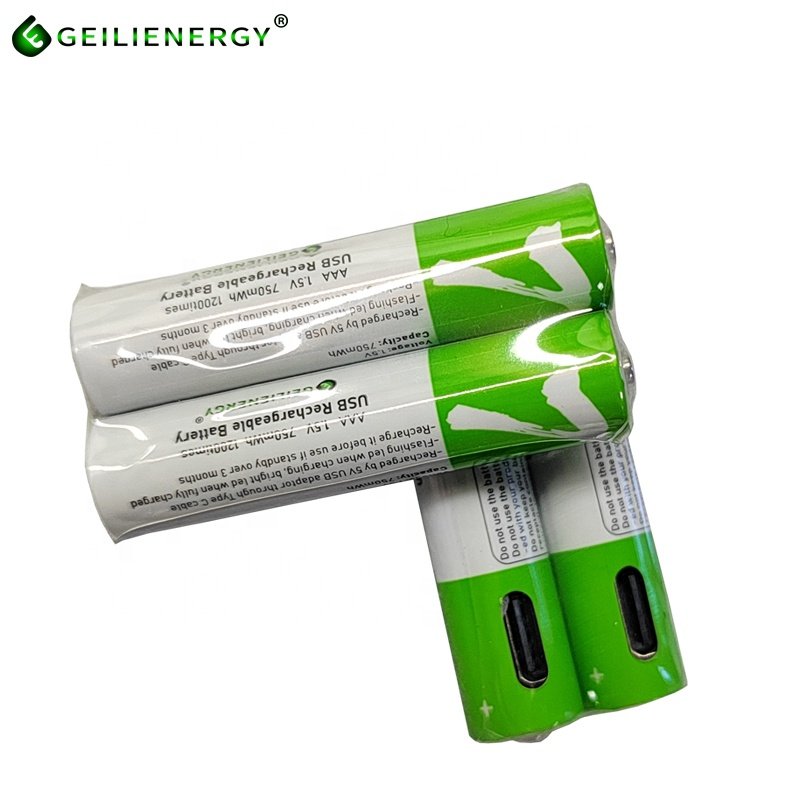 Wholesale Portable USB Rechargeable Batteries High Quality USB AAA Battery Rechargeable