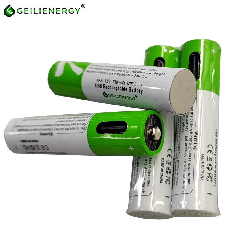 Wholesale Portable USB Rechargeable Batteries High Quality USB AAA Battery Rechargeable