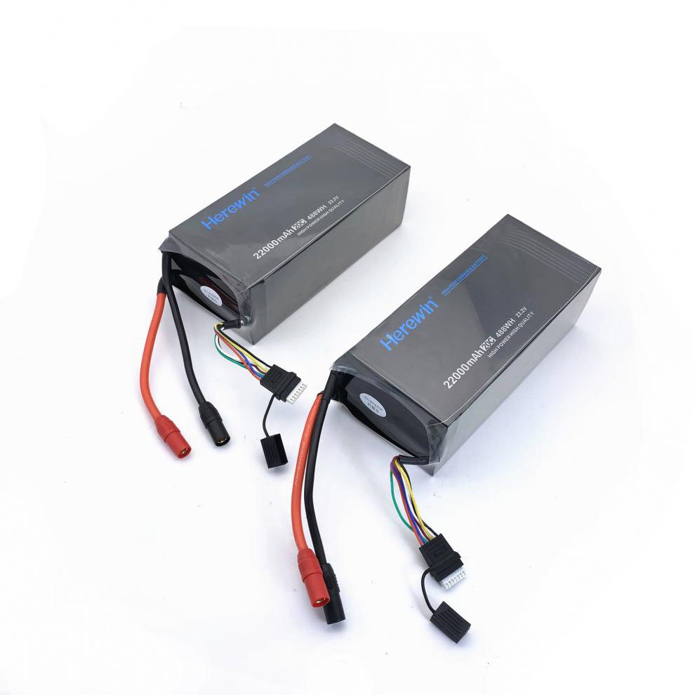 22000mah 6S 10Csoft pack battery herewin Drone ai aircraft UAV wholesale high quality 6s22ah ai uav battery fast delivery