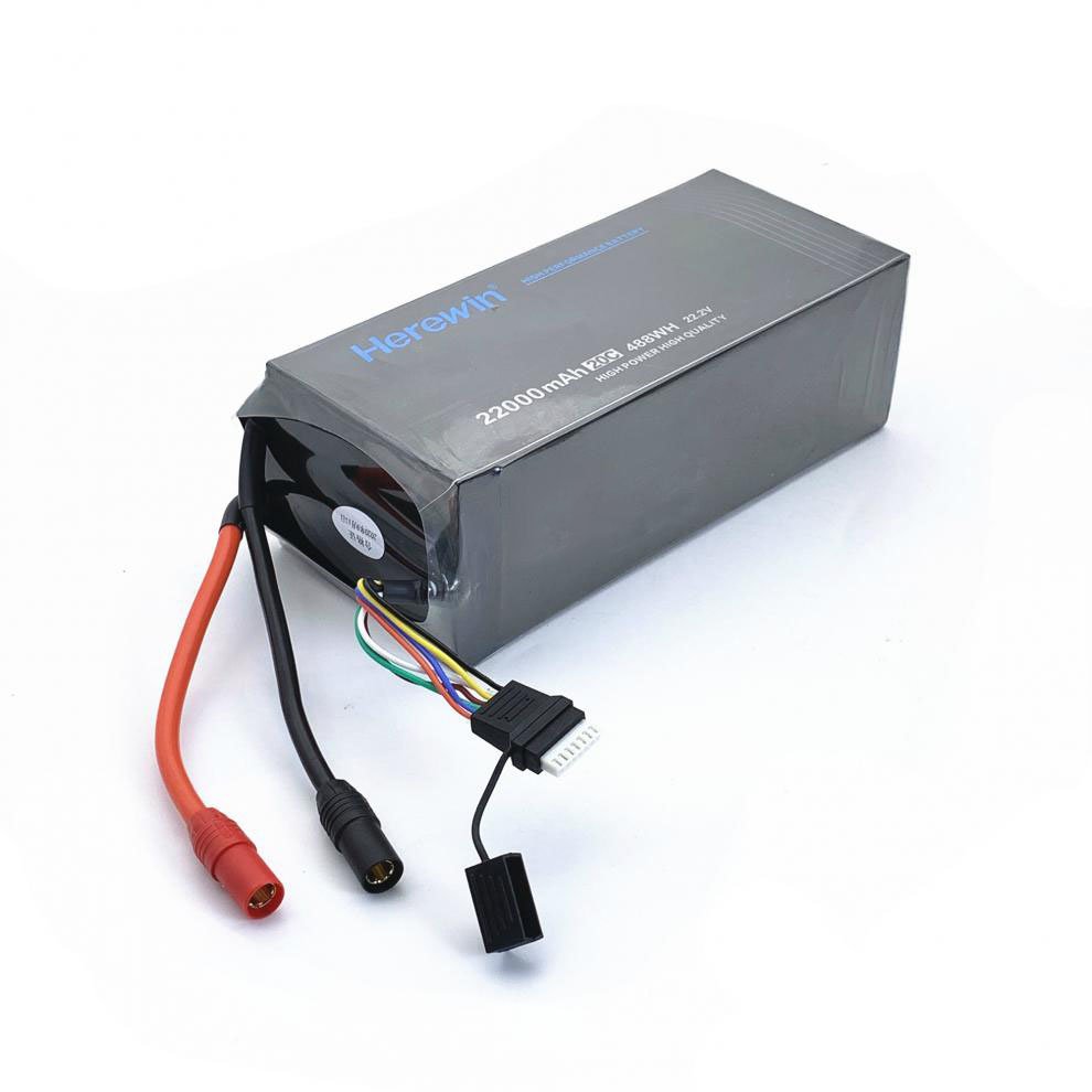 22000mah 6S 10Csoft pack battery herewin Drone ai aircraft UAV wholesale high quality 6s22ah ai uav battery fast delivery