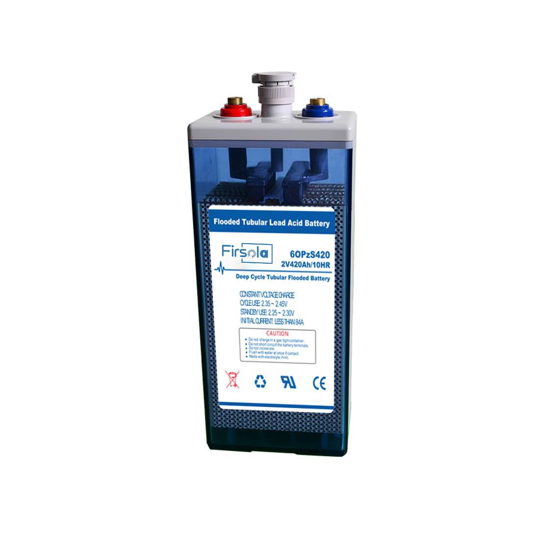 OPzS 2V 490Ah OPzS Tubular Lead Acid Battery for Solar System UPS Back up Power Energy Storage