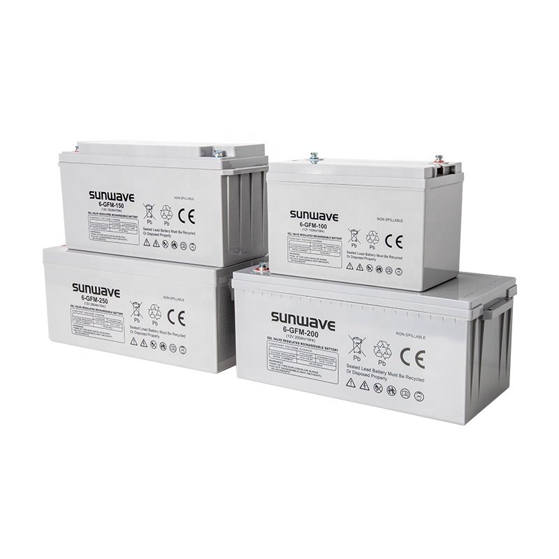 12 volt 12v 200ah 250ah Deep Cycle Solar Storage Battery Gel 12V 100ah Lead Acid Batteries Lead