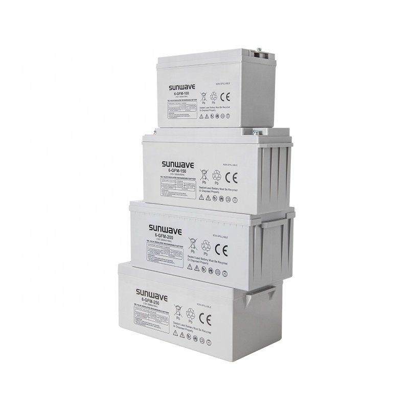 12 volt 12v 200ah 250ah Deep Cycle Solar Storage Battery Gel 12V 100ah Lead Acid Batteries Lead
