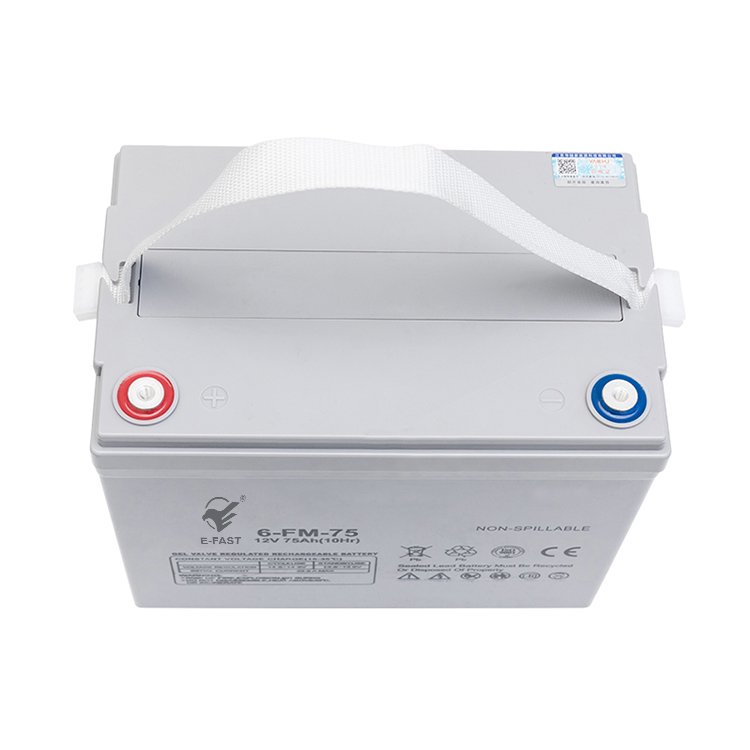 2024 New Products Cheap Price E-FAST 12V75AH lead acid battery Energy storage lifepo4 solar battery