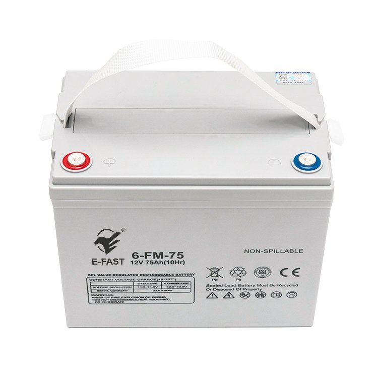 2024 New Products Cheap Price E-FAST 12V75AH lead acid battery Energy storage lifepo4 solar battery