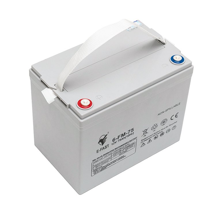2024 New Products Cheap Price E-FAST 12V75AH lead acid battery Energy storage lifepo4 solar battery