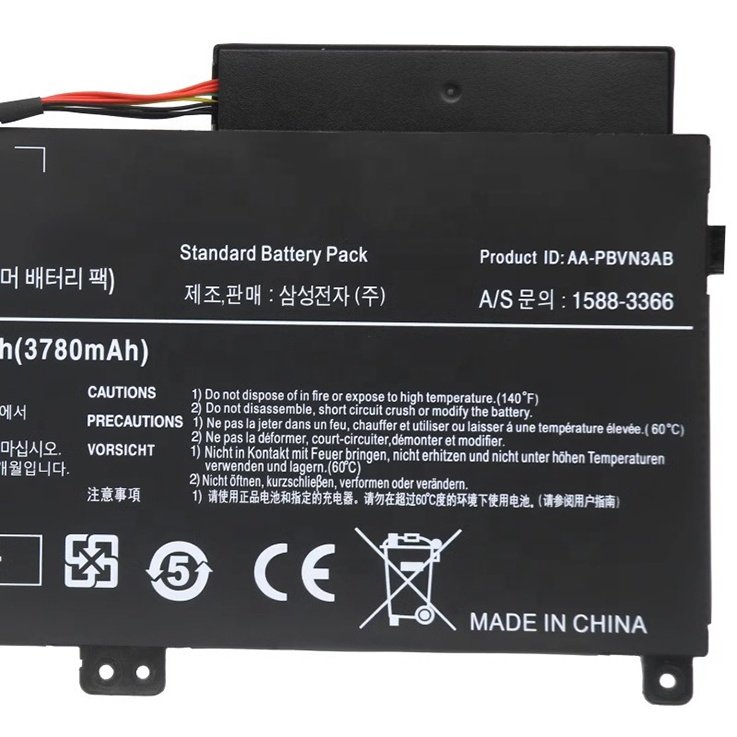 Quality Laptop battery AA-PBVN3AB For Samsung NP450R4E 450R5E 450R4V 450R5V 450R5U 470R5E 510 11.4V 43WH Notebook battery