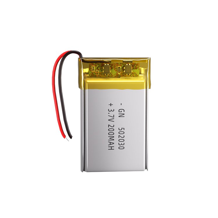 Hot sale 502030 rechargeable polymer battery 3.7v 200mah 502030 lipo battery