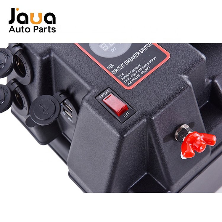 Caja Bateria Black CE 100AH Jiahua Hot Sale Plastic Inverter Lead Acid Deep Cycle Battery Box 4.2A USB Socket Optional 5YEARS