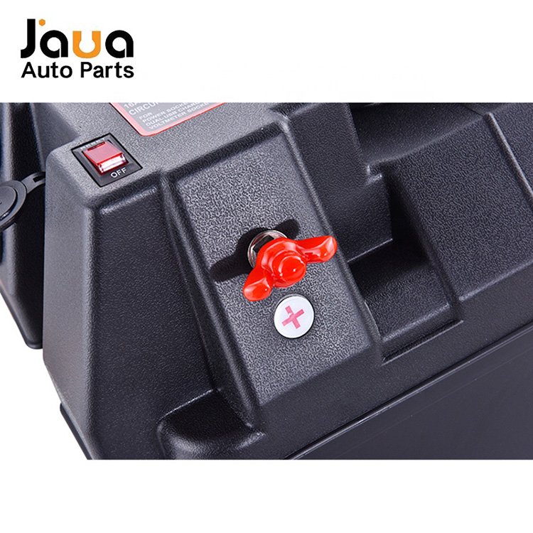 Caja Bateria Black CE 100AH Jiahua Hot Sale Plastic Inverter Lead Acid Deep Cycle Battery Box 4.2A USB Socket Optional 5YEARS