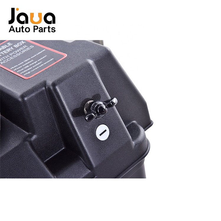 Caja Bateria Black CE 100AH Jiahua Hot Sale Plastic Inverter Lead Acid Deep Cycle Battery Box 4.2A USB Socket Optional 5YEARS