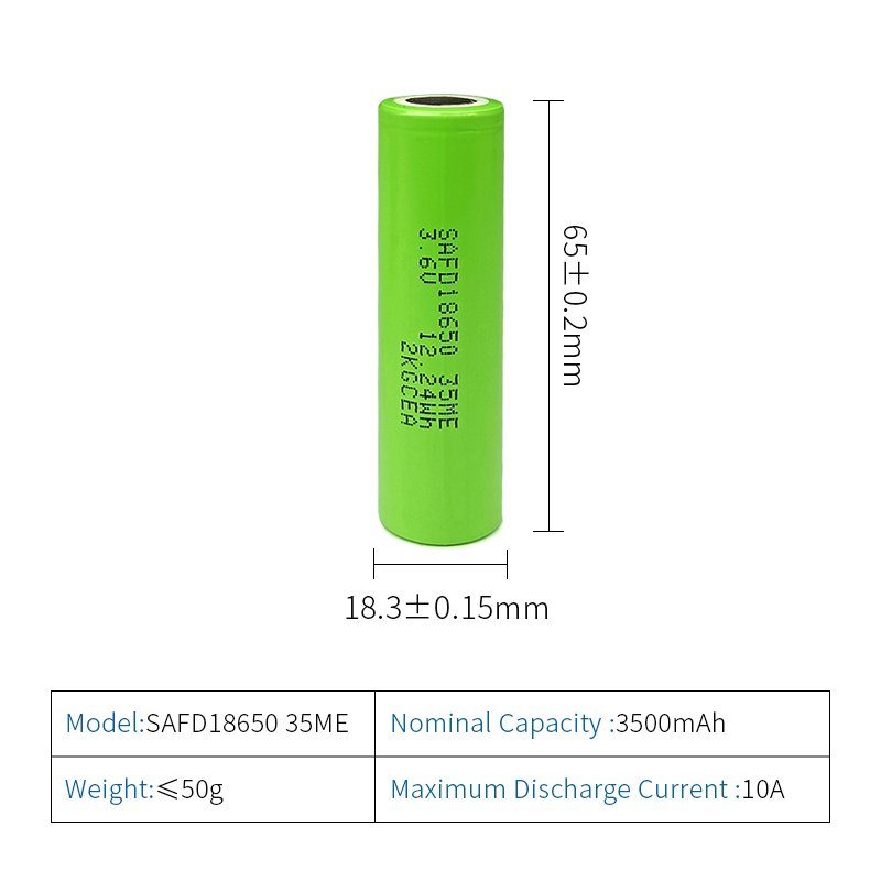 High quality INR 18650 35ME 3500mAh 10A 3c rechargeable battery authentic Battery 18650 li-ion battery
