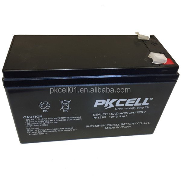 Factory direct sell 12V 9AH Sealed Lead Acid battery for UPS & Security system with best price