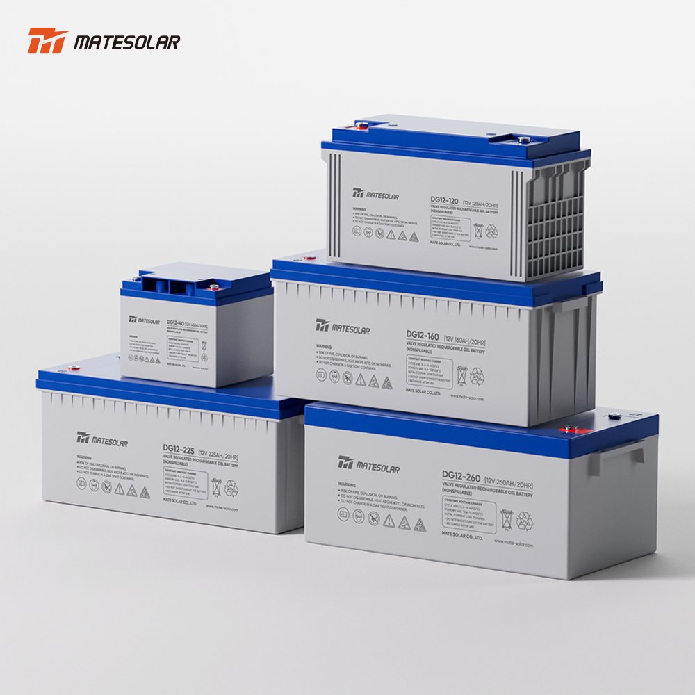 Solar Deep Cycle Gel Batterie 12V 250Ah 200Ah 12V Lead Acid Batteries For Solar Panel