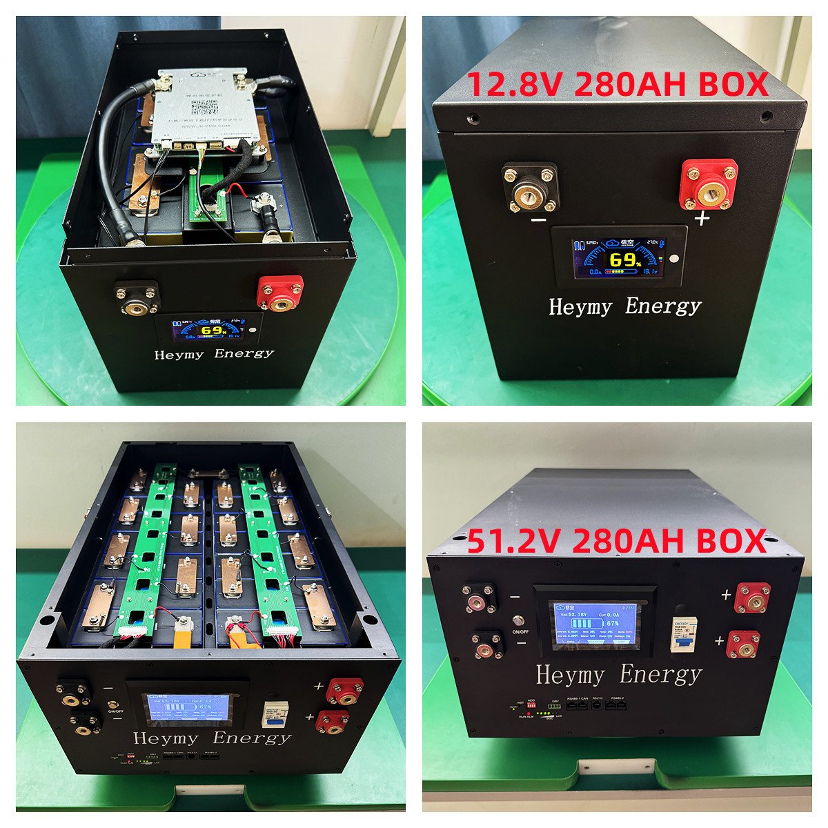 Europe Stock DIY 8S 24V 25.6V 280Ah 314Ah 320Ah Lifepo4 Battery Case Kit 12V 24V 280Ah Lithium battery box with 200A JK BMS Case