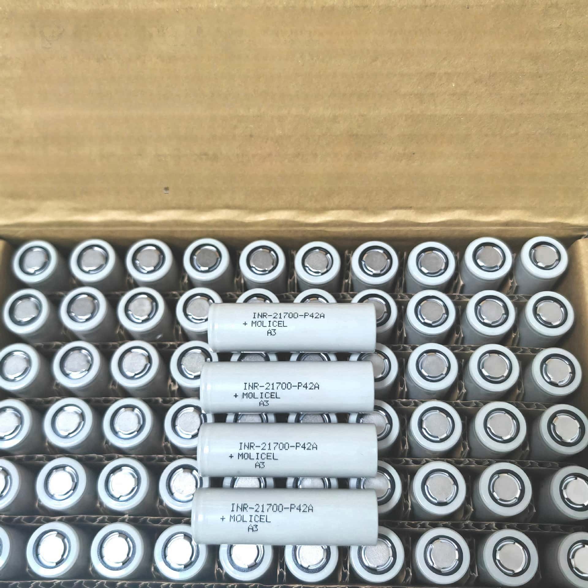 Lithium Ion battery 21700 original Molicel INR21700 P42A INR21700-PA42A 4000mAh 3.6V INR21700battery high discharge rate cell