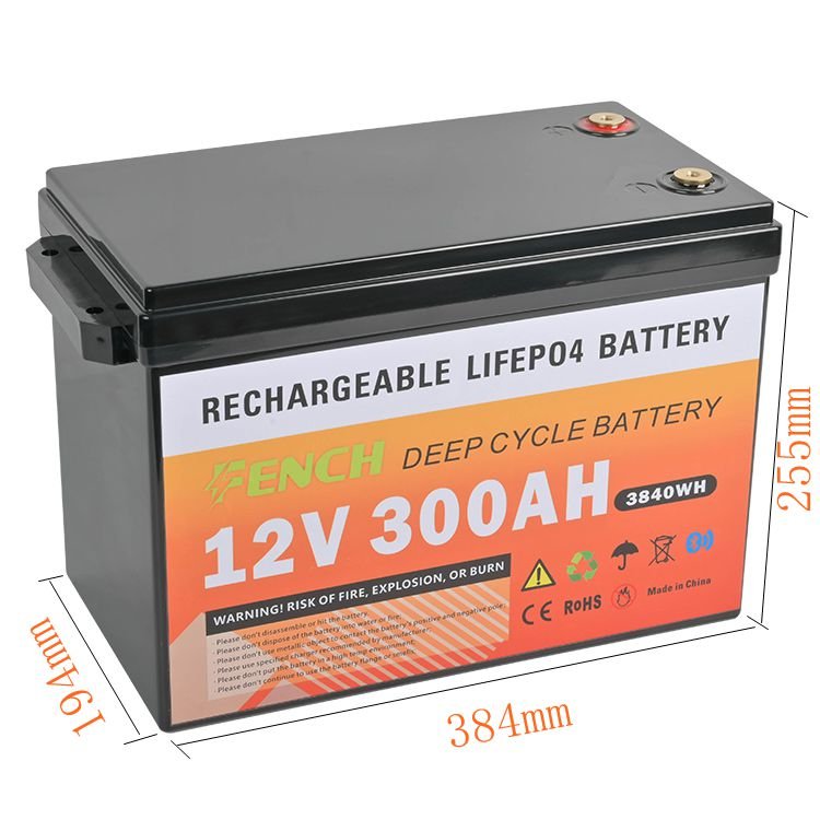 EU Stock Rechargeable Smart Bms Solar batteries 12V lithium ion lifepo4 battery 12v 200Ah 100Ah 300Ah for RV