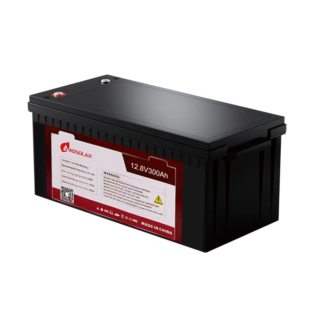 Amosolar Lithium Battery 6000 Cycles Solar Battery 12.8V 25.6v 100Ah 200Ah 280ah 300Ah Lifepo4 Battery Pack For Solar System
