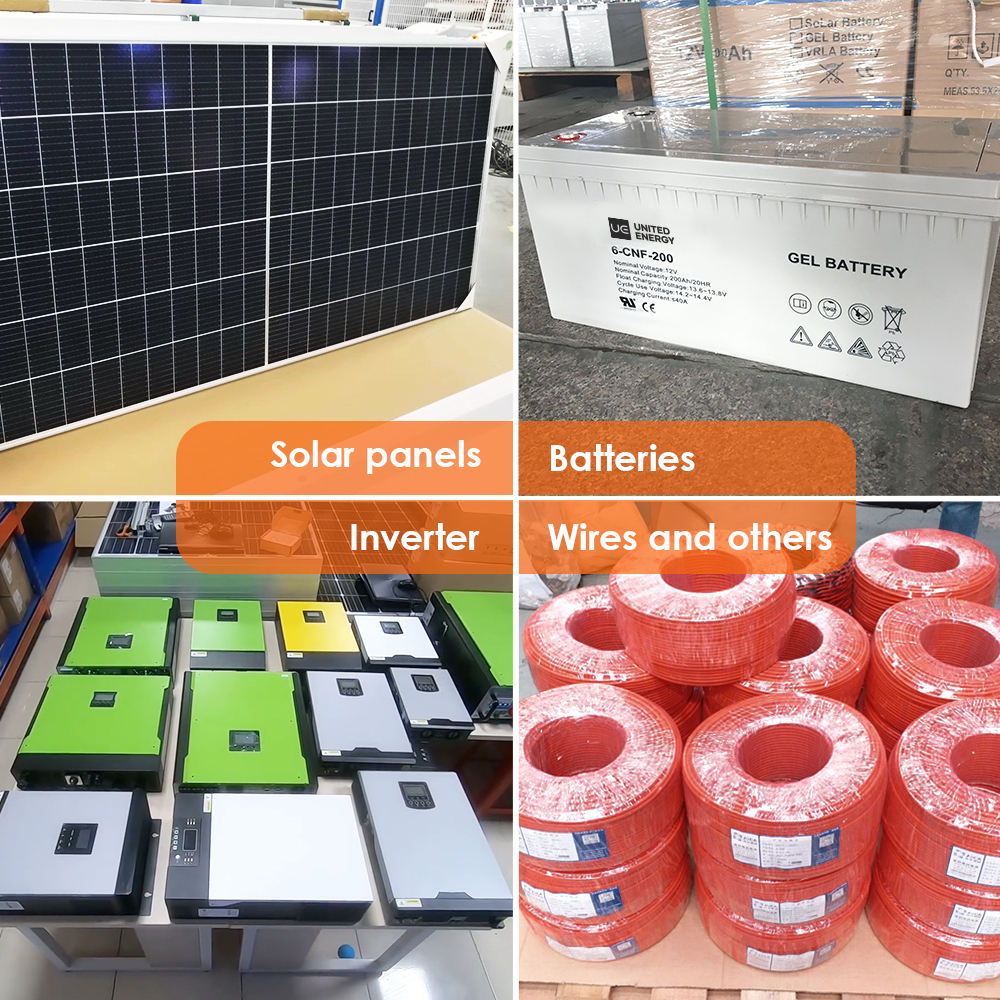 Off Grid Solar Energy System Complete Kit 1kw 3kw 5kw 5 kv Solar Power System Full Package for Home