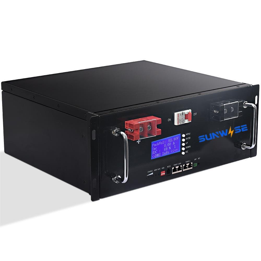 51.2V 100Ah Rechargeable Lithium ion battery 5KW Solar System Battery 48V LiFePO4 Battery Pack