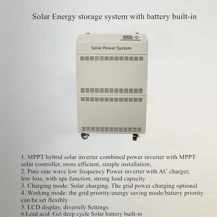Home Use 1000W 3000W 5000W 13KW 5kw Solar Power System With Battery Built-in