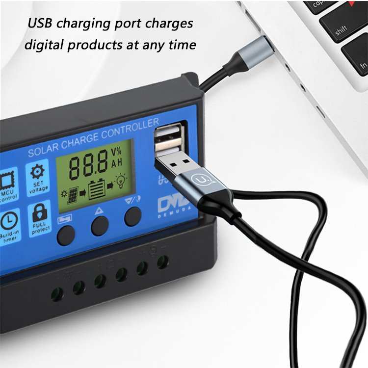 12v 24v controlador de carga solar PWM 10a 20a 30a solar charger controller for solar panels