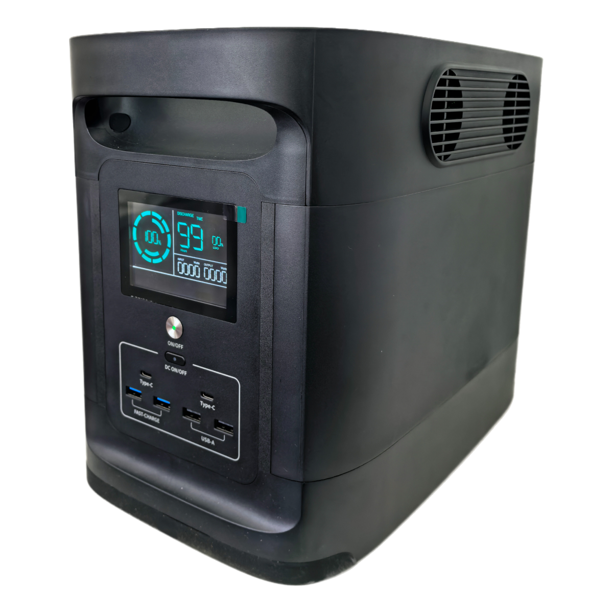 Portable 2200W Energy Storage Power Station with Lithium Ion Battery EU Plug Flashlight-for Outdoor Emergency Car Charging