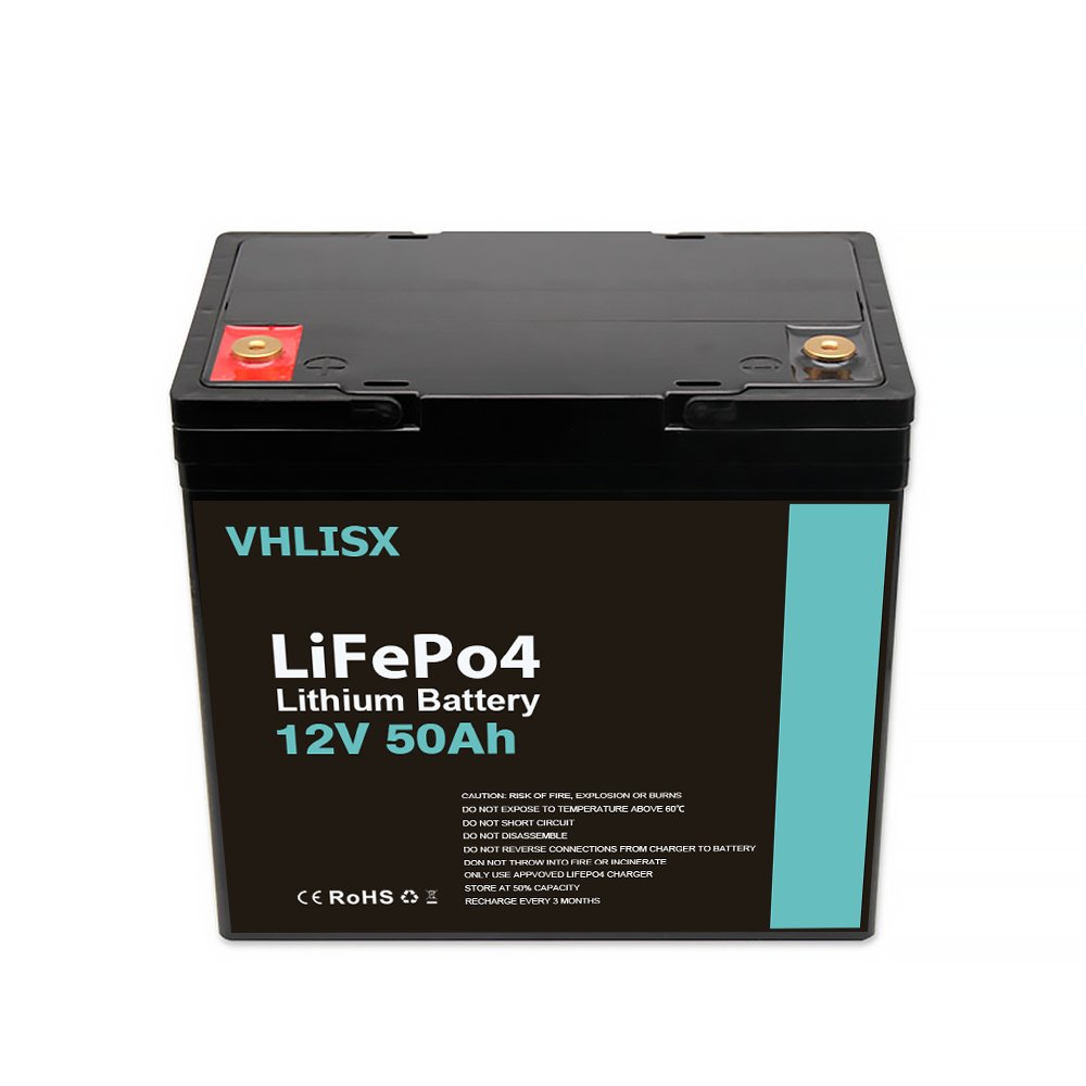 12V 50Ah Lifepo4 Battery Pack 12v 50Ah Lifepo4 Lithium Ion Battery for Solar RV golf carts