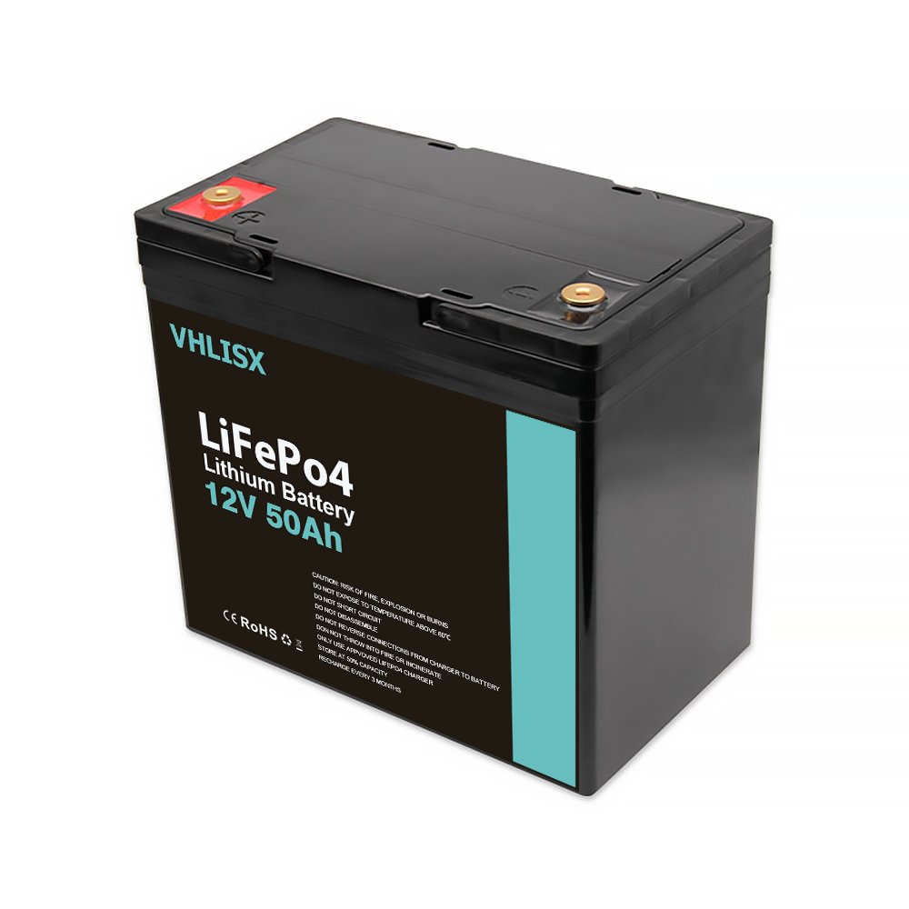 12V 50Ah Lifepo4 Battery Pack 12v 50Ah Lifepo4 Lithium Ion Battery for Solar RV golf carts