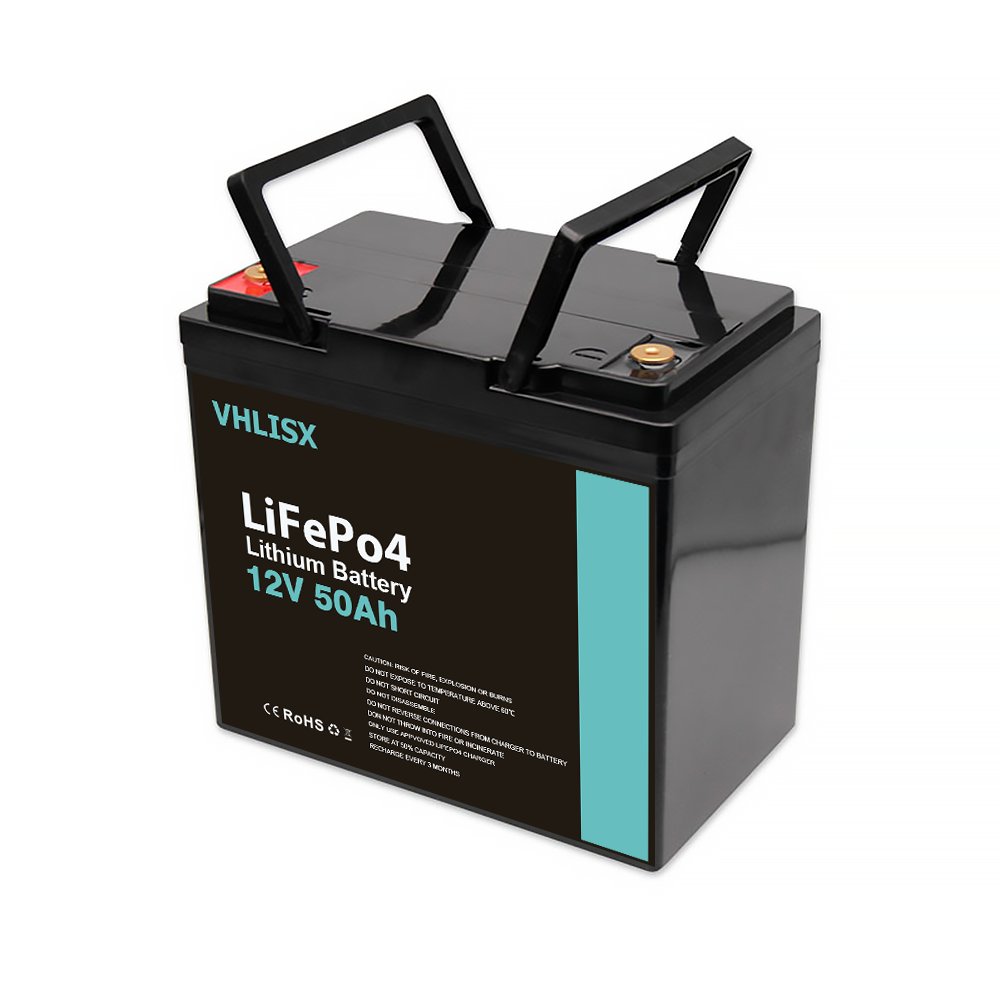 12V 50Ah Lifepo4 Battery Pack 12v 50Ah Lifepo4 Lithium Ion Battery for Solar RV golf carts