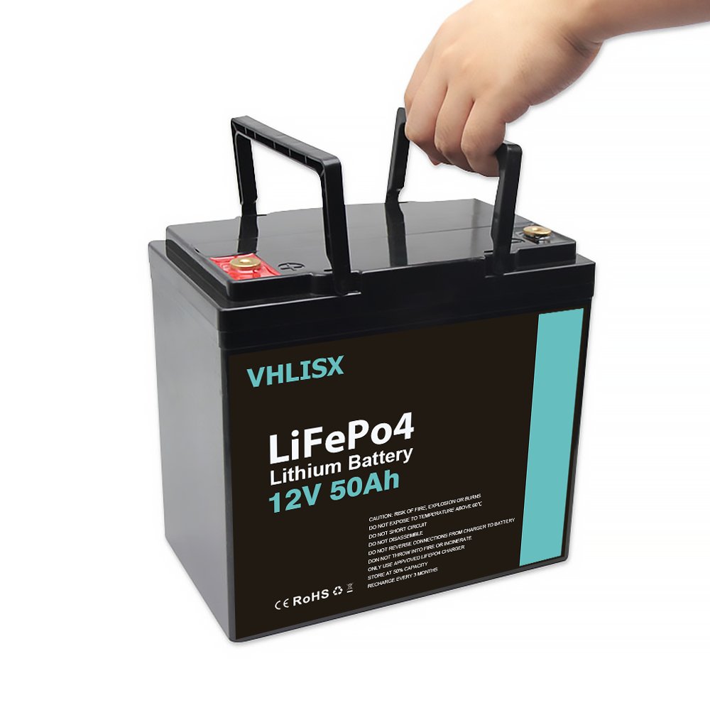 12V 50Ah Lifepo4 Battery Pack 12v 50Ah Lifepo4 Lithium Ion Battery for Solar RV golf carts