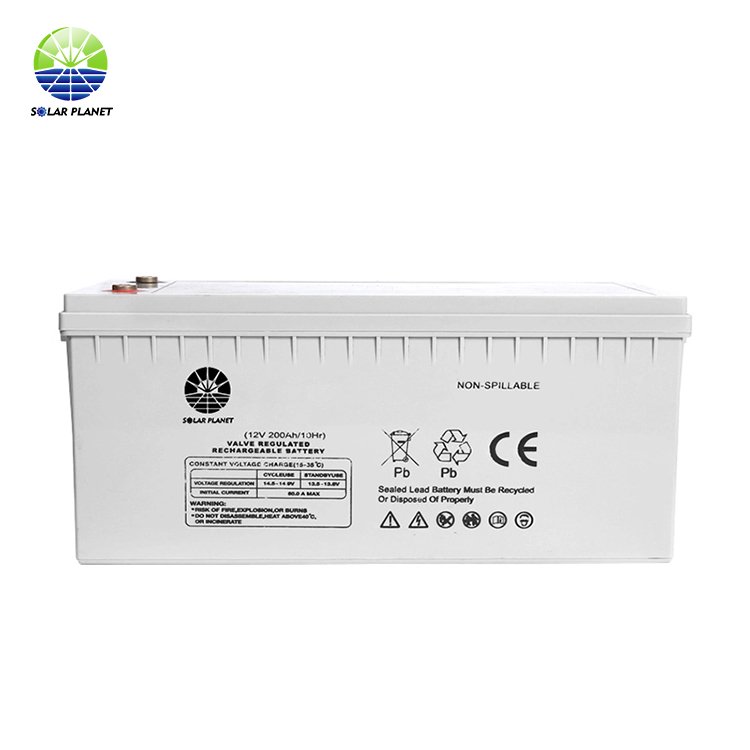 Solar Planet Solar 12V 100Ah 200Ah 250Ah Solar Storage Power Gel Battery For Storage
