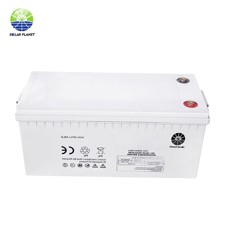 Solar Planet Solar 12V 100Ah 200Ah 250Ah Solar Storage Power Gel Battery For Storage