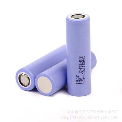 Original 3.6V INR21700 40T 21700 4000mAh Max 45A Continuous Discharge High Drain Battery For SAMSUNG 40T