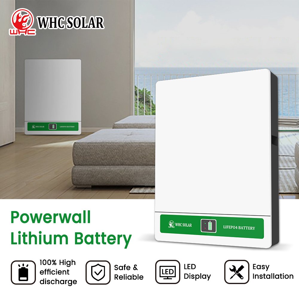 WHC Power Wall Storage System Lifepo4 Battery 5Kwh 10Kwh 15Kwh Solar Batteries 48V Lithium Ion Battery Pack Powerwall