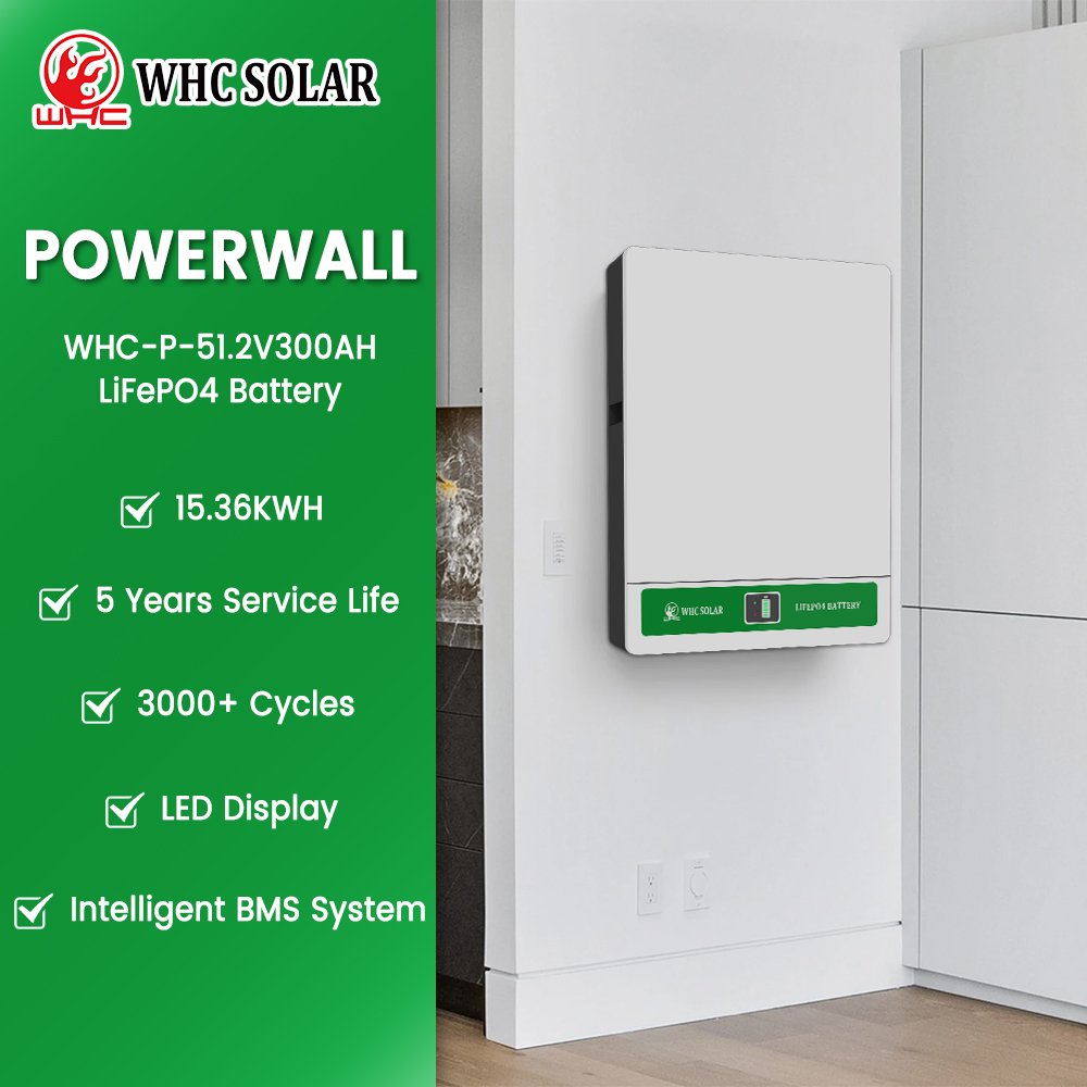 WHC Power Wall Storage System Lifepo4 Battery 5Kwh 10Kwh 15Kwh Solar Batteries 48V Lithium Ion Battery Pack Powerwall